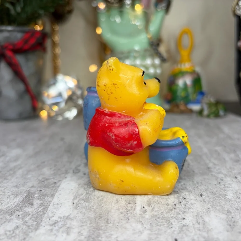 Vintage Winnie Pooh Candle Hunny Figural Cake Decorative Topper Disney Unused